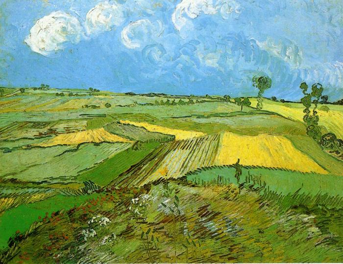 Vincent Van Gogh Wheat Fields at Auvers Under Clouded Sky oil painting image